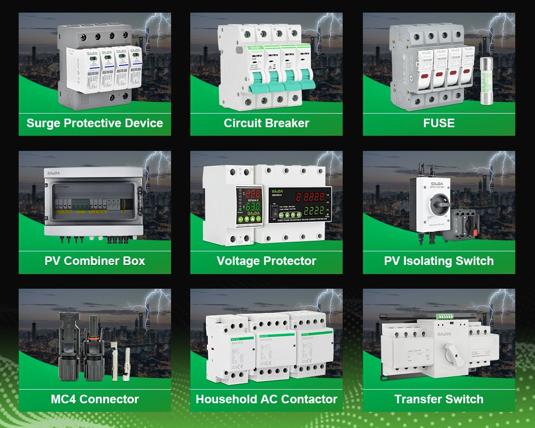 Gada Factory Manufactures 32A AC Fuse Link and Base