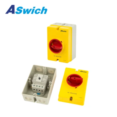 IP65 Waterproof AC Isolator Switch Photovoltaic Solar System AC 415V 690V 35A 60A 80A Isolator Switch